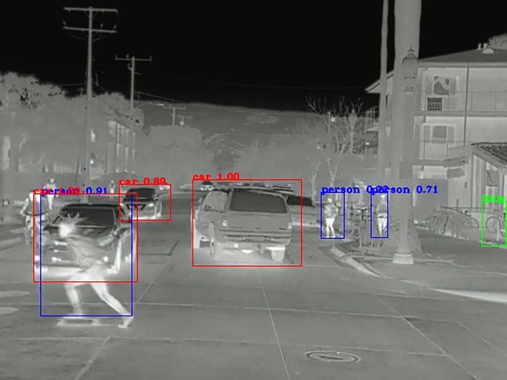 Infrared cameras for driving